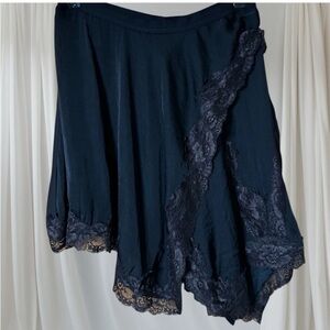 Free people asymmetric mini skirt xl